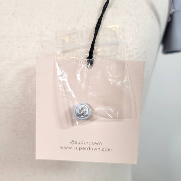 NWT Superdown Light Blue Halter Neck Open Back Mini Dress - Picture 15 of 16